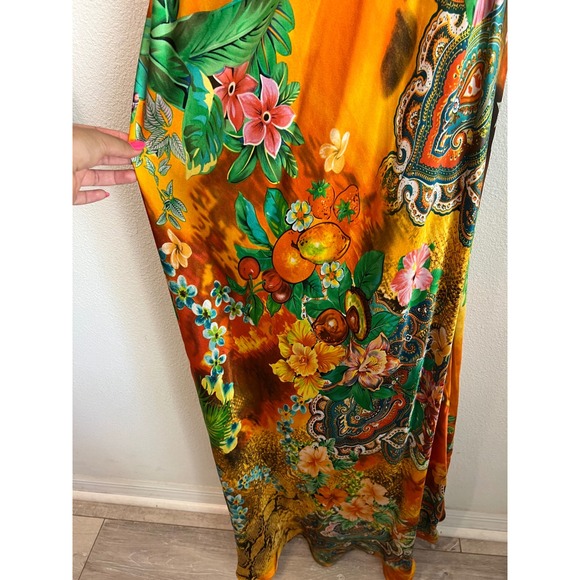 Sue Wong Floral Halter Maxi Gown - Picture 9 of 10